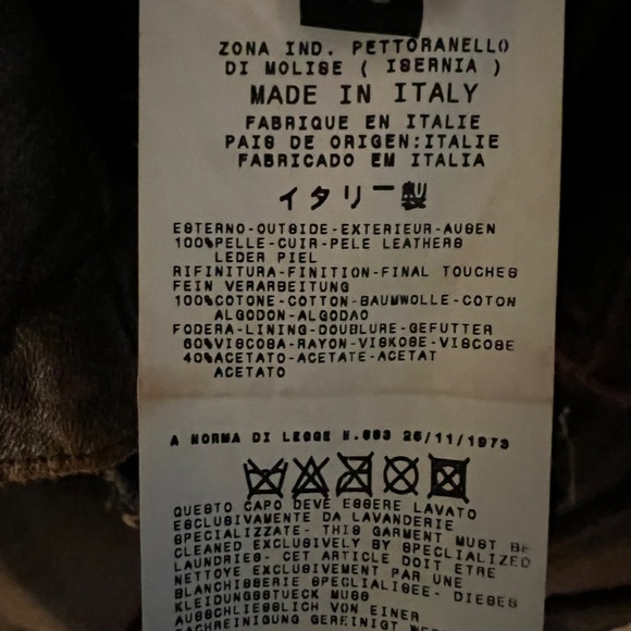 Roberto Cavalli Leather Jacket - Picture 3 of 3